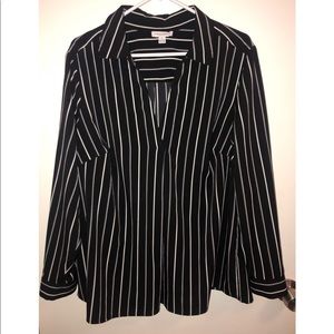 Black Stripped Blouse